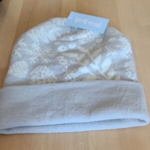 Light Blue Snowflake Beanie